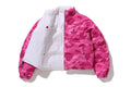 A BATHING APE Ladies' COLOR CAMO REVERSIBLE DOWN JACKET