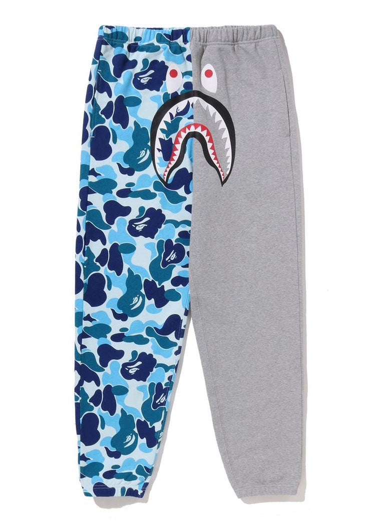 A BATHING APE Ladies' ABC CAMO SHARK SWEAT PANTS - happyjagabee store