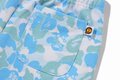 A BATHING APE Ladies' BABY LISA ABC CAMO SWEAT SHORTS