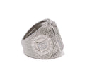 A BATHING APE RHINESTONE COLLEGE RING