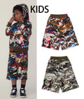A BATHING APE BAPE KIDS HYBRID CAMO ONE POINT SHORTS