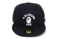 A BATHING APE NEW ERA 59 FIFTY GLOW IN THE DARK COLLEGE CAP - happyjagabee store