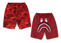 A BATHING APE BAPE KIDS COLOR CAMO SHARK REVERSIBLE SHORTS ( KIDS & JUNIOR )