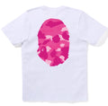 A BATHING APE Ladies' COLOR CAMO BIG APE HEAD TEE