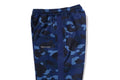A BATHING APE COLOR CAMO METAL LOGO RELAXED FIT TRACK SWEAT PANTS