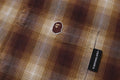 A BATHING APE OMBRE CHECK RELAXED FIT SS SHIRT