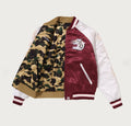 A BATHING APE 1ST CAMO REVERSIBLE STA QUILTED SOUVERNIR JACKET