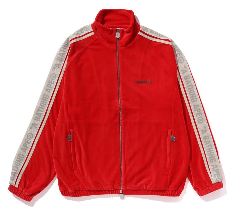 A BATHING APE METAL LOGO PIN TRACK JACKET