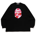 A BATHING APE ABC CAMO APE HEAD RELAXED FIT L/S TEE