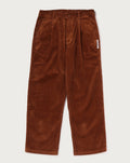 A BATHING APE CORDUROY ELASTICATED RELAXED FIT PANTS