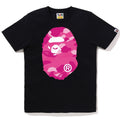 A BATHING APE Ladies' COLOR CAMO BIG APE HEAD TEE