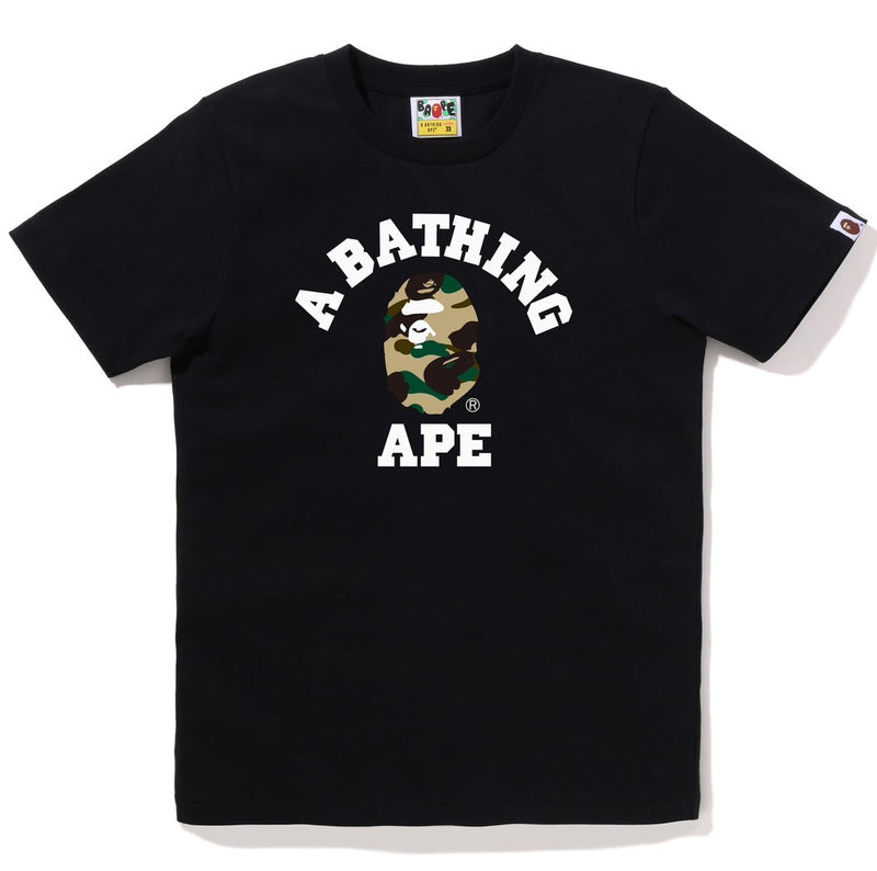 A BATHING APE Ladies' 1ST CAMO COLLEGE TEE - happyjagabee store