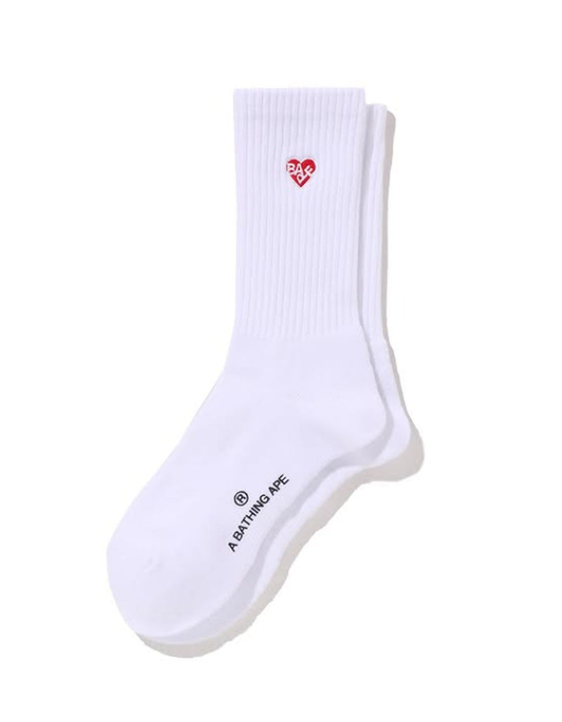 A BATHING APE Ladies' APE HEAD ONE POINT BAPE LOGO SOCKS
