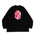 A BATHING APE ABC CAMO APE HEAD RELAXED FIT L/S TEE