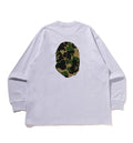 A BATHING APE ABC CAMO APE HEAD RELAXED FIT L/S TEE