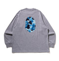 A BATHING APE ABC CAMO APE HEAD RELAXED FIT L/S TEE