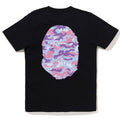 A BATHING APE Ladies' MULTI PIXEL CAMO BIG APE HEAD TEE