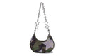 A BATHING APE Ladies' STA OVER PRINT 1ST CAMO QUILTING MOON SHAPE BAG