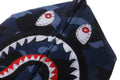A BATHING APE Ladies' COLOR CAMO CRYSTAL STONE SHARK CROPPED FULL ZIP HOODIE