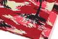 A BATHING APE PLAM TREE CAMO RELAXED FIT BEACH SHORTS