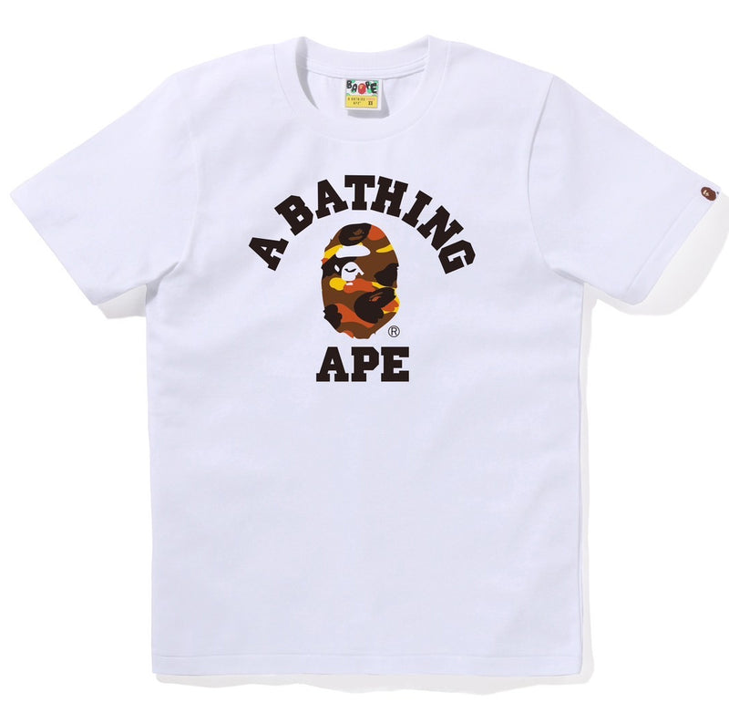 A BATHING APE Ladies' 1ST CAMO COLLEGE TEE - happyjagabee store