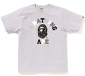 A BATHING APE NEON CAMO COLLEGE TEE