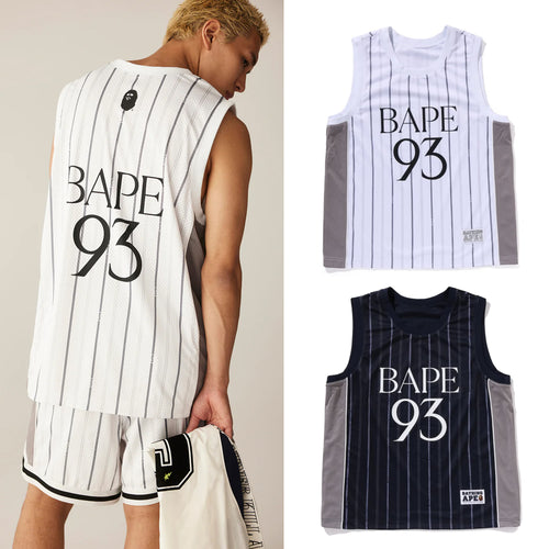 A BATHING APE REVERSIBLE MULTI LOGO TANK TOP