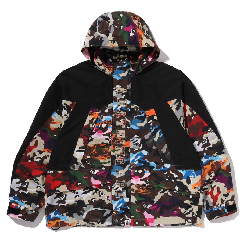 A BATHING APE HYBRID CAMO SNOWBOARD JACKET