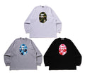 A BATHING APE ABC CAMO APE HEAD RELAXED FIT L/S TEE