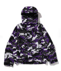 A BATHING APE GLITCH WOODLAND CAMO SHORT SNOWBOARD JACKET