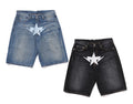 A BATHING APE YWIN STA RELAXED FIT DENIM SHORTS