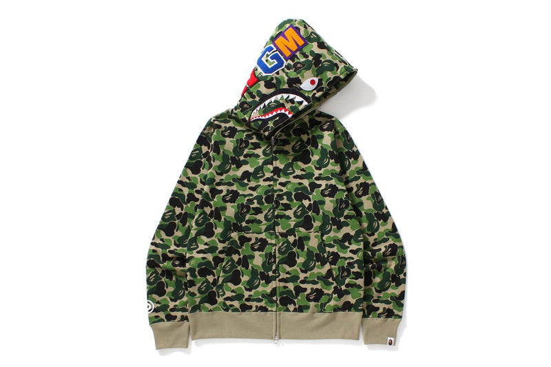 A BATHING APE ABC CAMO SHARK FULL ZIP HOODIE - happyjagabee store