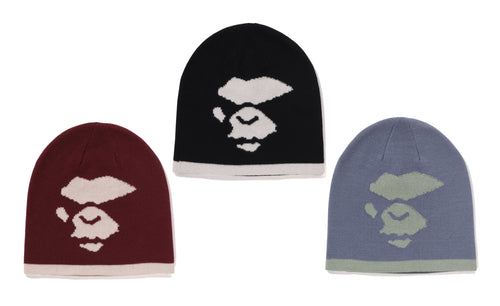A BATHING APE MAD FACE KNIT CAP