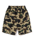 A BATHING APE BAPE KIDS 1ST CAMO ONE POINT BEACH SHORTS