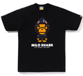 A BATHING APE COLOR CAMO MILO SHARK FZH TEE