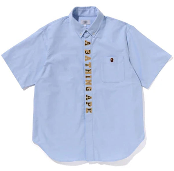 A BATHING APE 1ST CAMO APPLIQUE OXFORD BD SHIRT-ONLINE EXCLUSIVE-