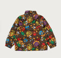 A BATHING APE BAPE KIDS MILO MULTI DONOSAURS PATTERN ZIP HOODIE PADDED JACKET