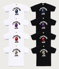 A BATHING APE COLOR CAMO COLLEGE TEE