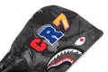 A BATHING APE BAPE x CR7 LIFE ALL OVER PRINT LOGO RELAXED FIT SHARK HOODIE