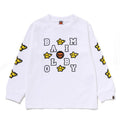 A BATHING APE BAPE KIDS MILOGRAM STA L/S TEE
