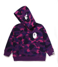A BATHING APE BAPE KIDS COLOR CAMO APE HEAD RELAXED FIT PULLOVER HOODIE