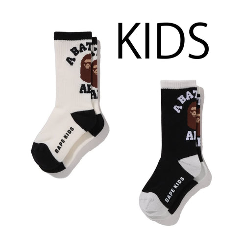 A BATHING APE BAPE KIDS COLLEGE SOCKS