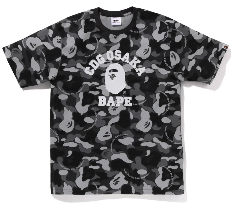 A BATHING APE BAPE x COMME des GARCONS CDG OSAKA BAPE CAMO COLLEGE TEE LIMITED