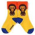 A BATHING APE BAPE KIDS BABY MILO CUFFS SOCKS