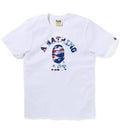 A BATHING APE Ladies' SCREEN CAMO COLLEGE TEE