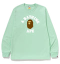 A BATHING APE COLLEGE L/S TEE - happyjagabee store