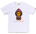 A BATHING APE Ladies' ABC CAMO MILO SHARK FZH TEE