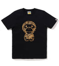 A BATHING APE Ladies' WILD LEOPARD PATTERN BIG BABY MILO TEE