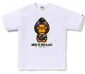 A BATHING APE 1ST CAMO MILO SHARK FZH TEE