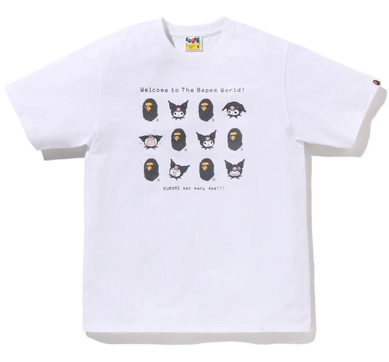 A BATHING APE BAPE x SANRIO CHARACTERS KUROMI TEE - happyjagabee store